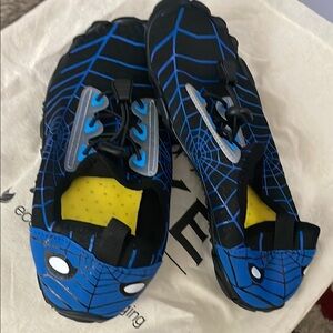 Dynamic Blue and Black Water Shoes for Performance